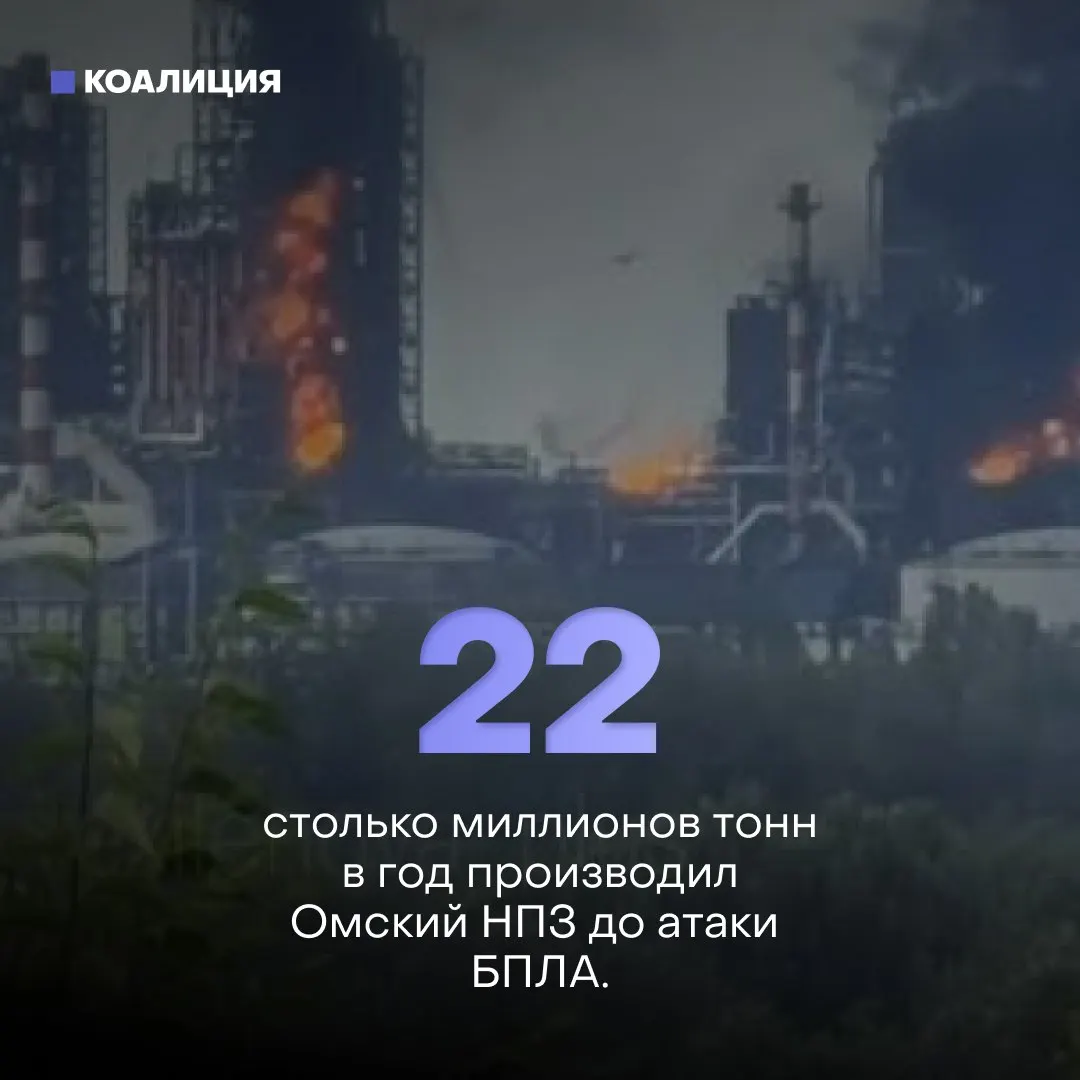 Ночью беспилотники нанесли удар по Афипскому нефтеперерабатывающему заводу: на предприятии начался пожар, повреждены по меньшей мере 16 строений, пострадал один человек. За полгода по нефтяным объектам зафиксировали 142 удара; все 10 крупнейших НПЗ страны уже подверглись атакам.