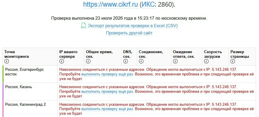 Ресурс Центральной избирательной комиссии перестал открываться в России в разгар обсуждения опубликованных деклараций кандидатов; официальных комментариев от ЦИК пока нет.