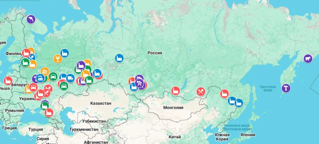 Карта экономических проблем России показывает масштаб кризиса