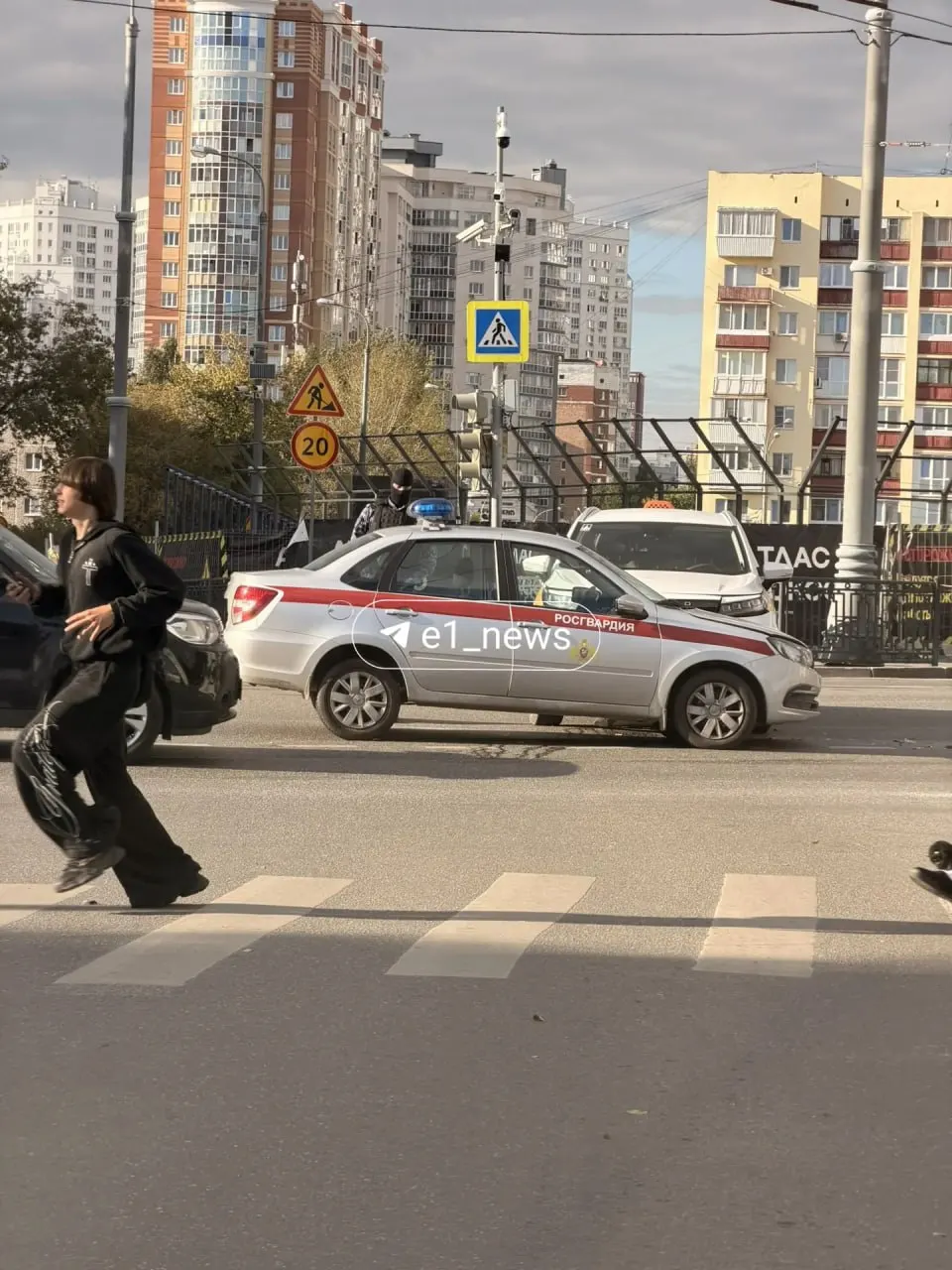 Пострадавших нет; Росгвардия ехала на вызов.