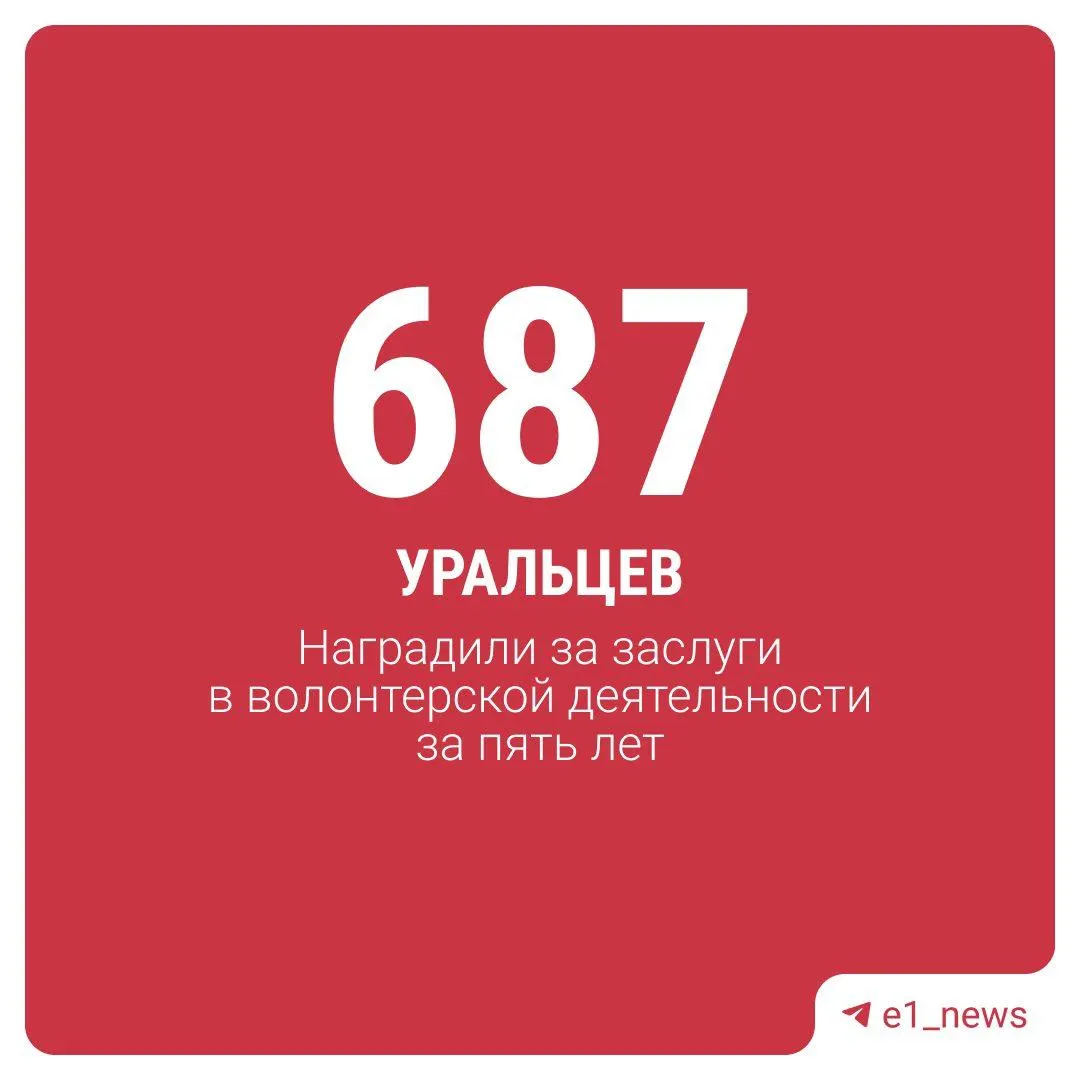 Почётный знак «За заслуги в волонтёрской деятельности» вручили добровольцам разного возраста за вклад в помощь свердловчанам, пострадавшим от паводков, и семьям бойцов СВО.