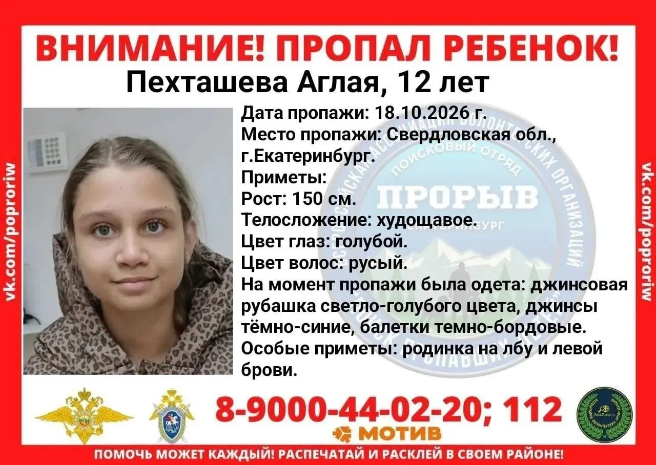 Девочка исчезла после шахматного турнира 18 октября в VEER Mall. Розыск ведут правоохранительные органы и поисковый отряд; сообщайте любую информацию.